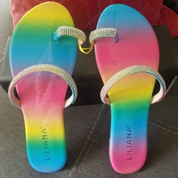 Liliana Rainbow Toe Ring Sandal - Picture 6 of 7